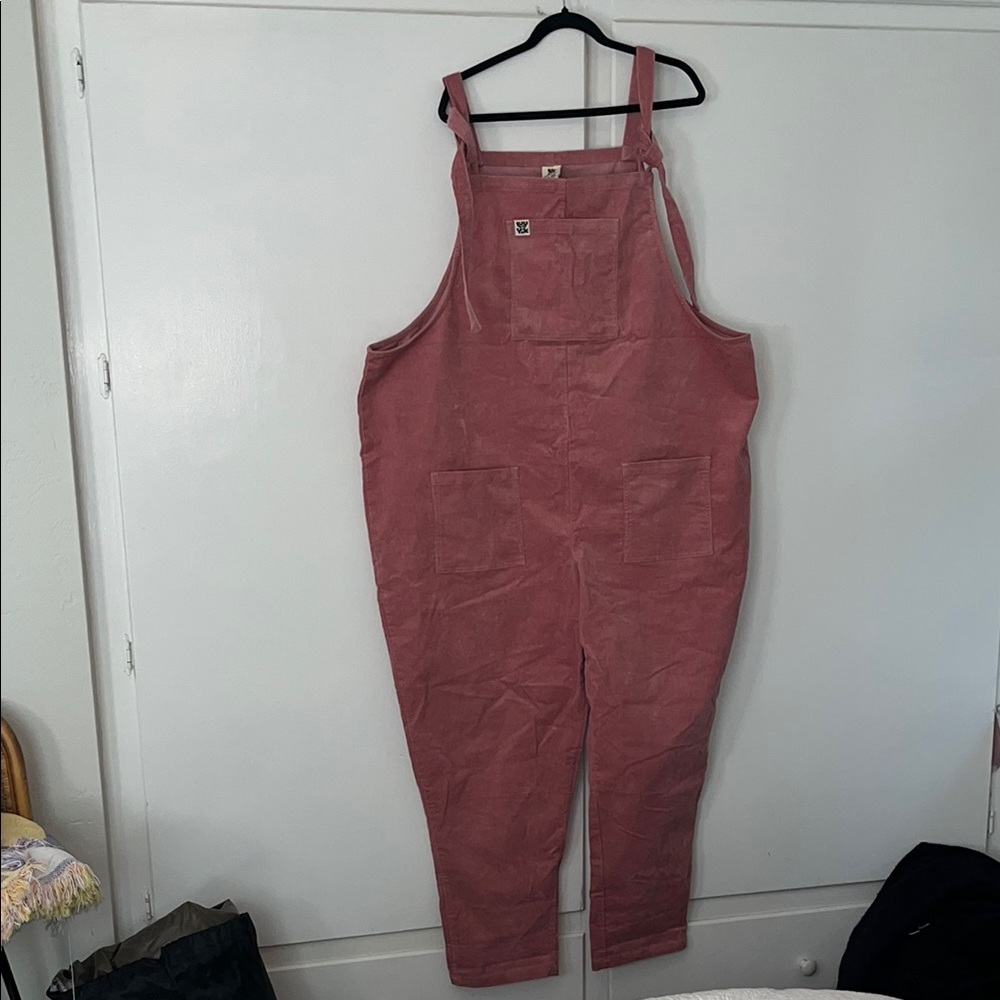 Lucy & Yak Dusty Rose Corduroy Dungarees